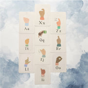 SIGN LANGUAGE alphabet flashcards