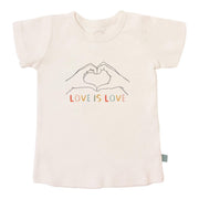 love is love · organic cotton inclusive graphic tee - Rainbow Sprout Baby Company