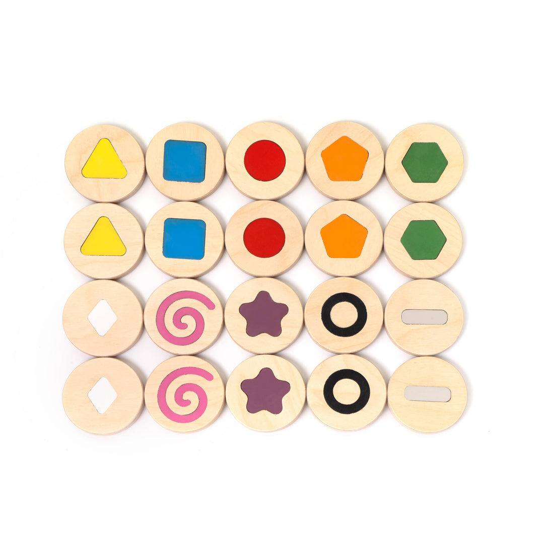 Handmade Mega Wooden Memory Game Set – Rainbow Sprout Baby Company