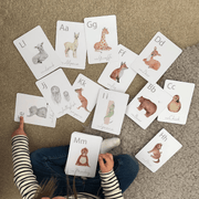 realistic animal alphabet flashcards - Rainbow Sprout Baby Company