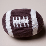 Handmade Organic Cotton Football Rattle