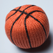 Handmade Organic Cotton Basketball Rattle