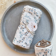 Blue Branches · Organic Cotton Swaddle Blanket