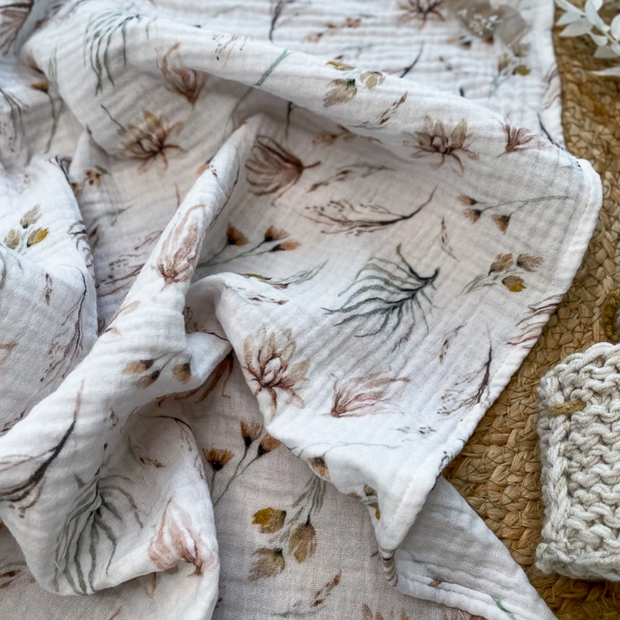 morning mist · organic cotton swaddle blanket
