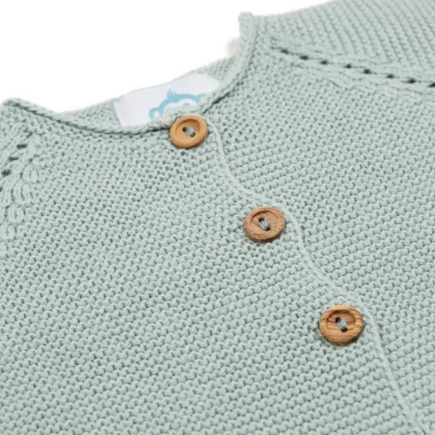 Mint · Organic Cotton Newborn Sweater Knit Set