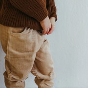 toffee · organic cotton chunky knit sweater