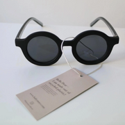 Black · Signature Round Recycled-Plastic Sunglasses