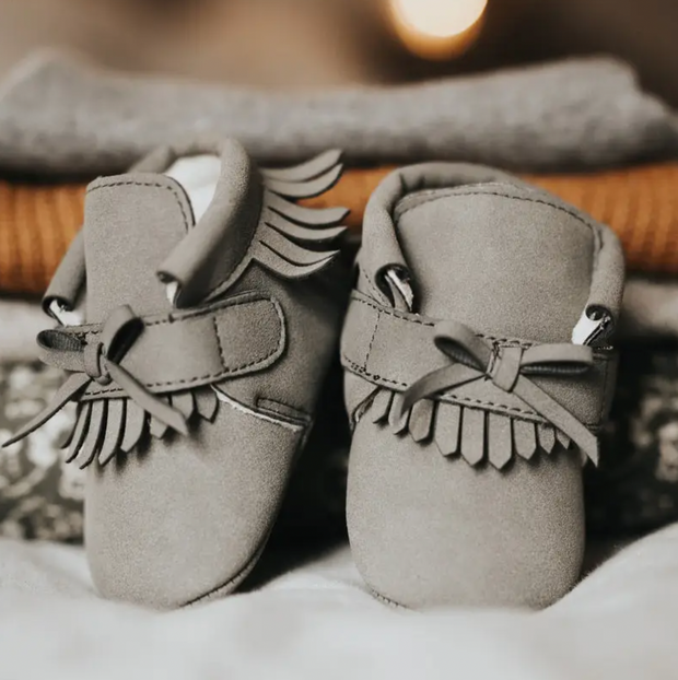 The Little Adventurer Collection Moccasin | Gray Color