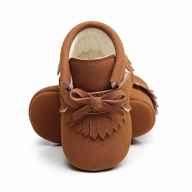 The Little Adventurer Collection Moccasins | Brown Color