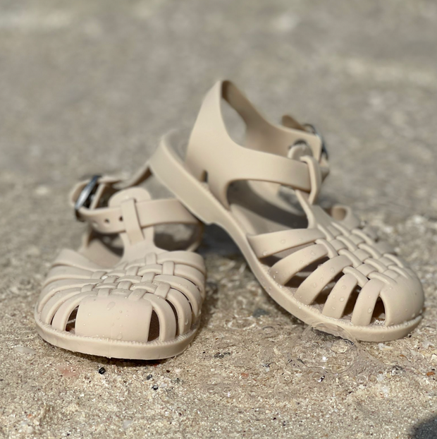 Classic Plastic-free Jelly Sandals | Linen