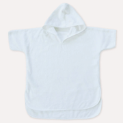 Organic Cotton Hooded Poncho Towel Cover-Up