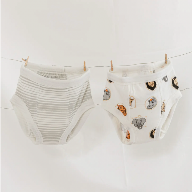 Cotton Baby Potty Training Underwear - Sea Green Stripe – Under the Nile