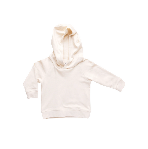 natural · madison organic cotton hooded pullover sweatshirt