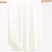 white · organic cotton crib blanket - Rainbow Sprout Baby Company