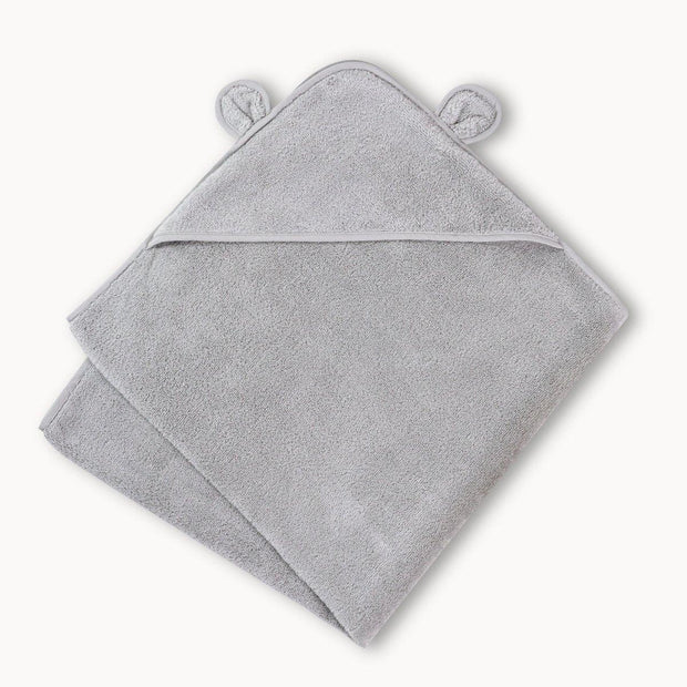 Grey Color · Organic Cotton Hooded Towel