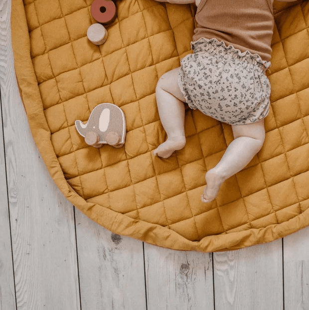 mustard · organic 3-in-1 play mat - Rainbow Sprout Baby Company